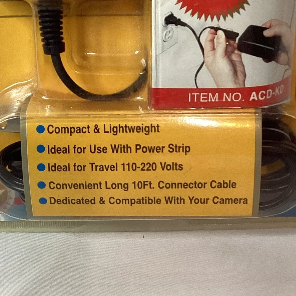 AC Direct Digital Camera AC Adapter ACD KD for Kodak DC200 DC210 DC220 DC260‎